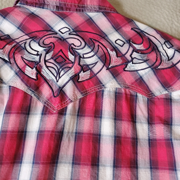 Lammle's Western Wear Cowboy Collection cotton shirt size L - Picture 2 of 5